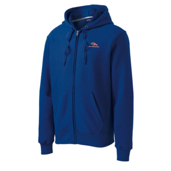 Genoa-Kingston Broncos Adult Full-Zip Hooded Sweatshirt - Image 4