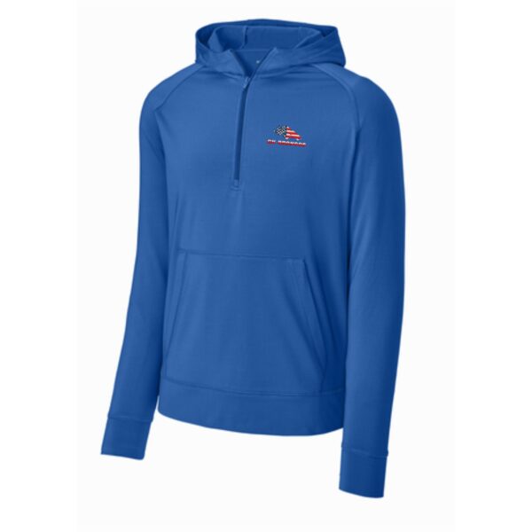 Genoa-Kingston Broncos Adult 1/2-Zip Hoodie - Image 4