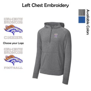 Genoa-Kingston Broncos Adult 1/2-Zip Hoodie