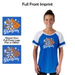 Genoa-Kingston Broncos Cheer Ladies Jersey Colorblock Tee