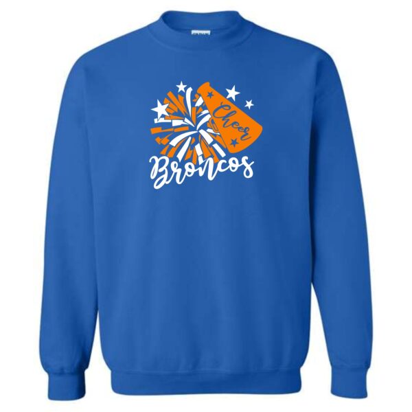 Genoa-Kingston Broncos Cheer Adult & Youth Crewneck Sweatshirt - Image 2