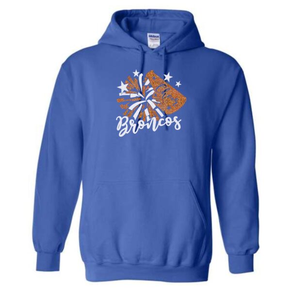 Genoa-Kingston Broncos Cheer Adult & Youth Hooded Sweatshirt - Image 3