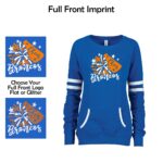Genoa-Kingston Broncos Cheer Ladies Varsity Crewneck Pullover