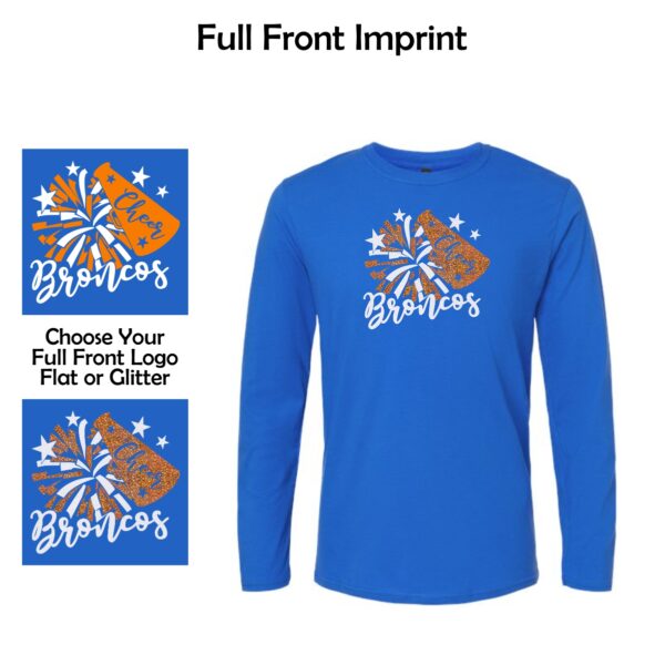 Genoa-Kingston Broncos Cheer Adult & Youth Long Sleeve T-Shirt