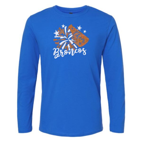 Genoa-Kingston Broncos Cheer Adult & Youth Long Sleeve T-Shirt - Image 3