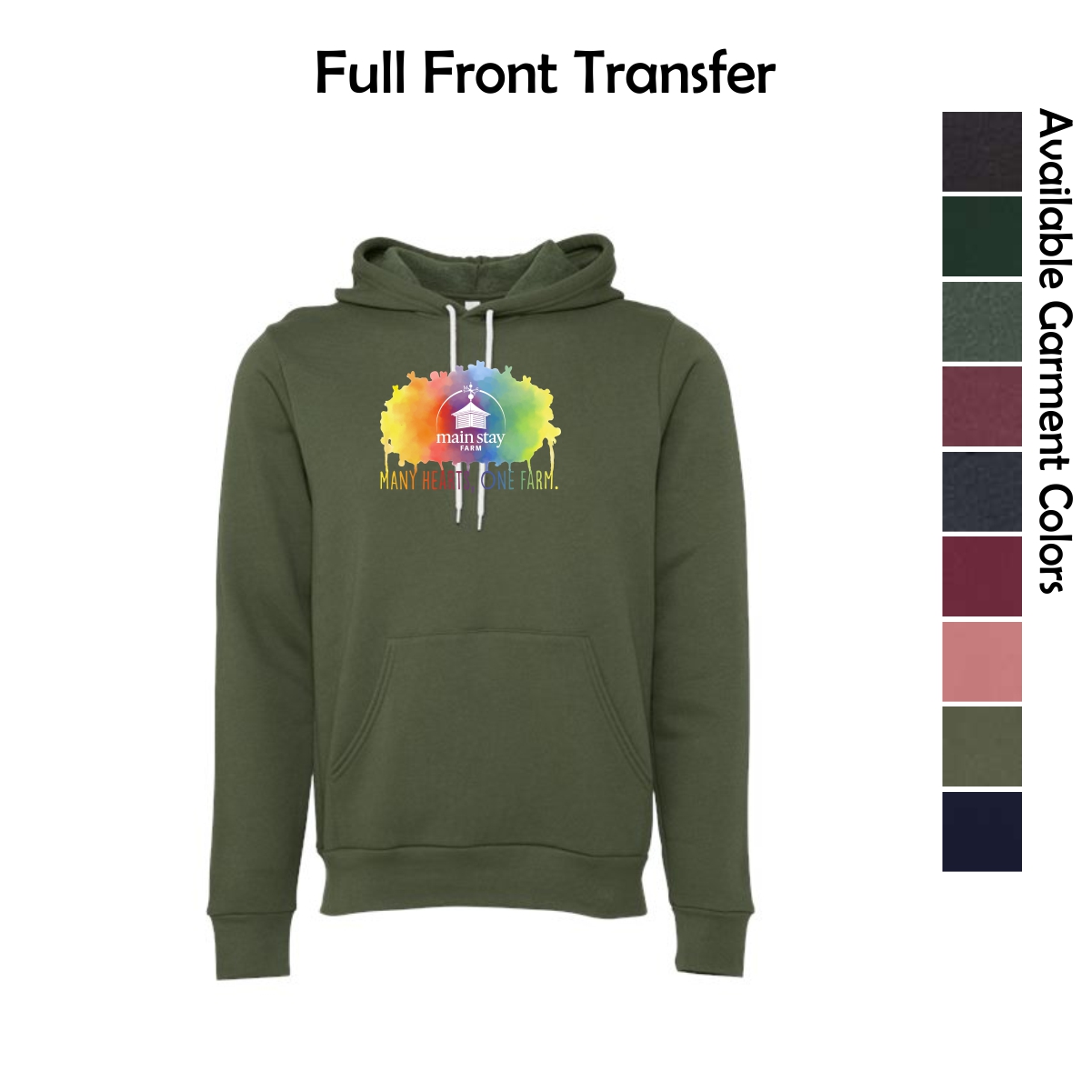 Main Stay Therapeutic Farm Adult Sponge Fleece Hoodie