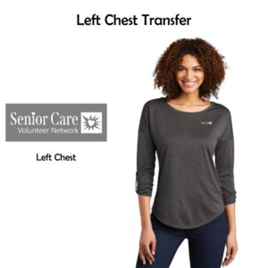 Senior Care Volunteer Network Ladies Gravitate Scoop 3/4-Sleeve