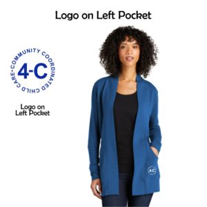 4-C Ladies Microterry Cardigan