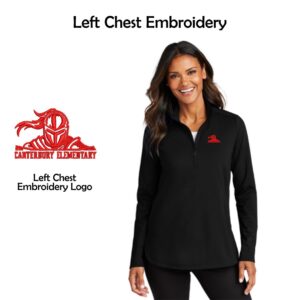 Canterbury Elementary Ladies Double Knit 1/4-Zip