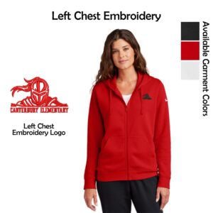 Canterbury Elementary Ladies Nike Full-Zip Hoodie