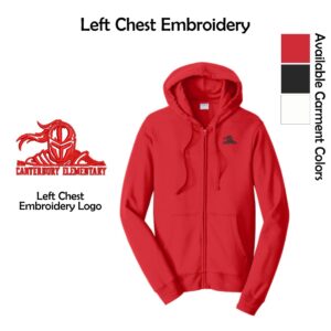 Canterbury Elementary Adult Full-Zip Hooded Sweatshirt