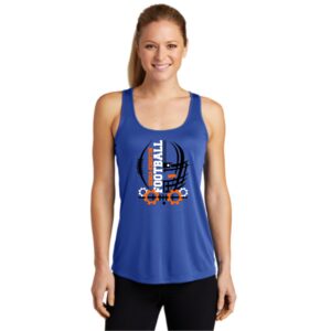 Genoa Kingston Booster Club 02 Football Ladies Racerback Tank