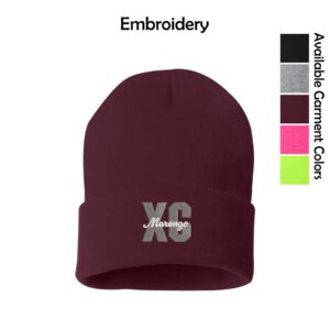MCHS Cross Country Solid Cuffed Beanie