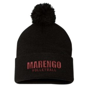 MCHS Volleyball Cuffed Beanie with Pom-Pom