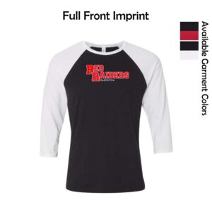 Red Raiders Fastpitch Softball Adult Three-Quarter Sleeve Baseball Tee