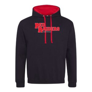 Red Raiders Fastpitch Softball Adult Varsity Contrast Hoodie