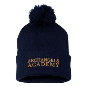 Archangels Academy Cuffed Beanie with Pom-Pom