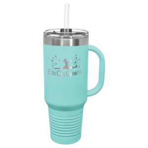 ECG Travel Mug with Handle, Straw Included