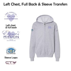 Elyssa's Mission Youth Full-Zip Hooded Sweatshirt