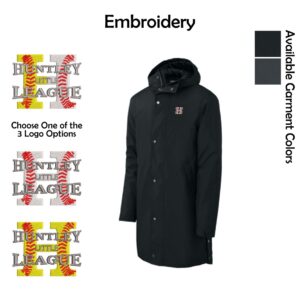 Huntley Little League Adult Waterproof Insulated Sideline Parka