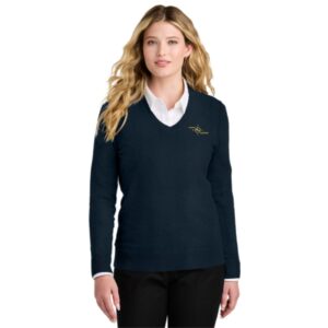 Compass Equestrian Ladies V-Neck Sweater