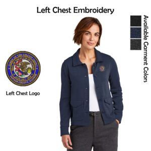 Dupage Clerk Ladies Mid-Layer Stretch Button Jacket
