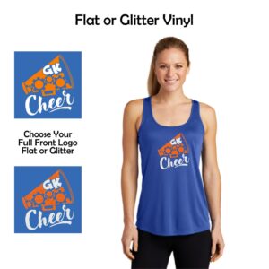 Genoa Kingston Booster Club Cheer Ladies Racerback Tank
