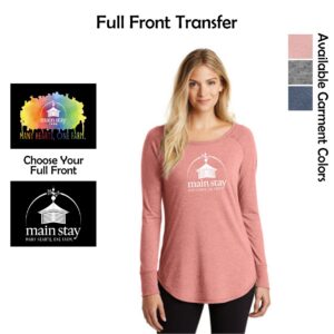 Main Stay Therapeutic Farm Ladies Long Sleeve Tunic Tee