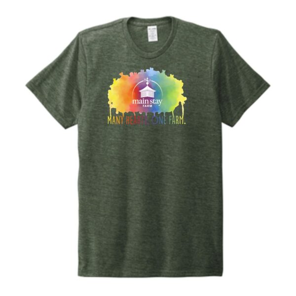 Main Stay Therapeutic Farm Adult Unisex Tri-Blend Tee - Image 4