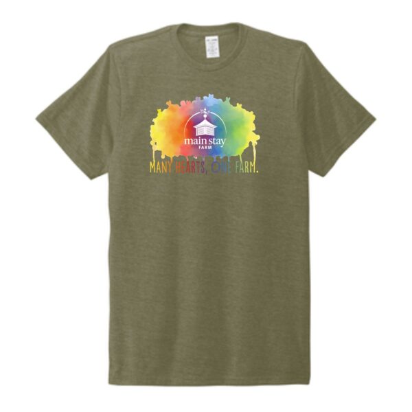 Main Stay Therapeutic Farm Adult Unisex Tri-Blend Tee - Image 8