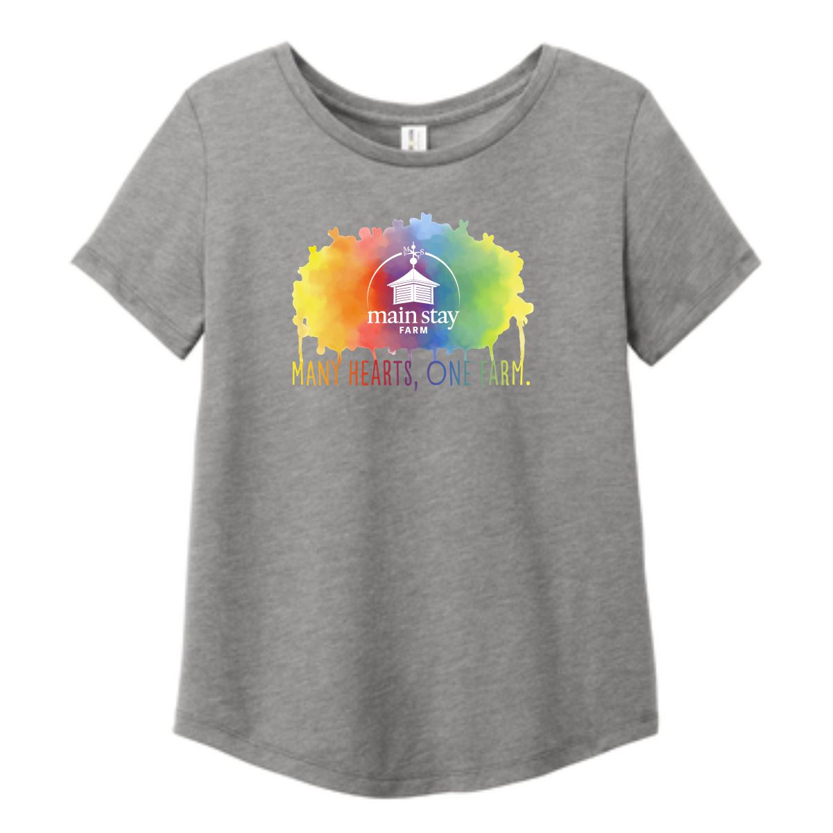 Main Stay Therapeutic Farm Ladies Allmade Relaxed Tri-Blend Scoop Neck Tee - Image 2