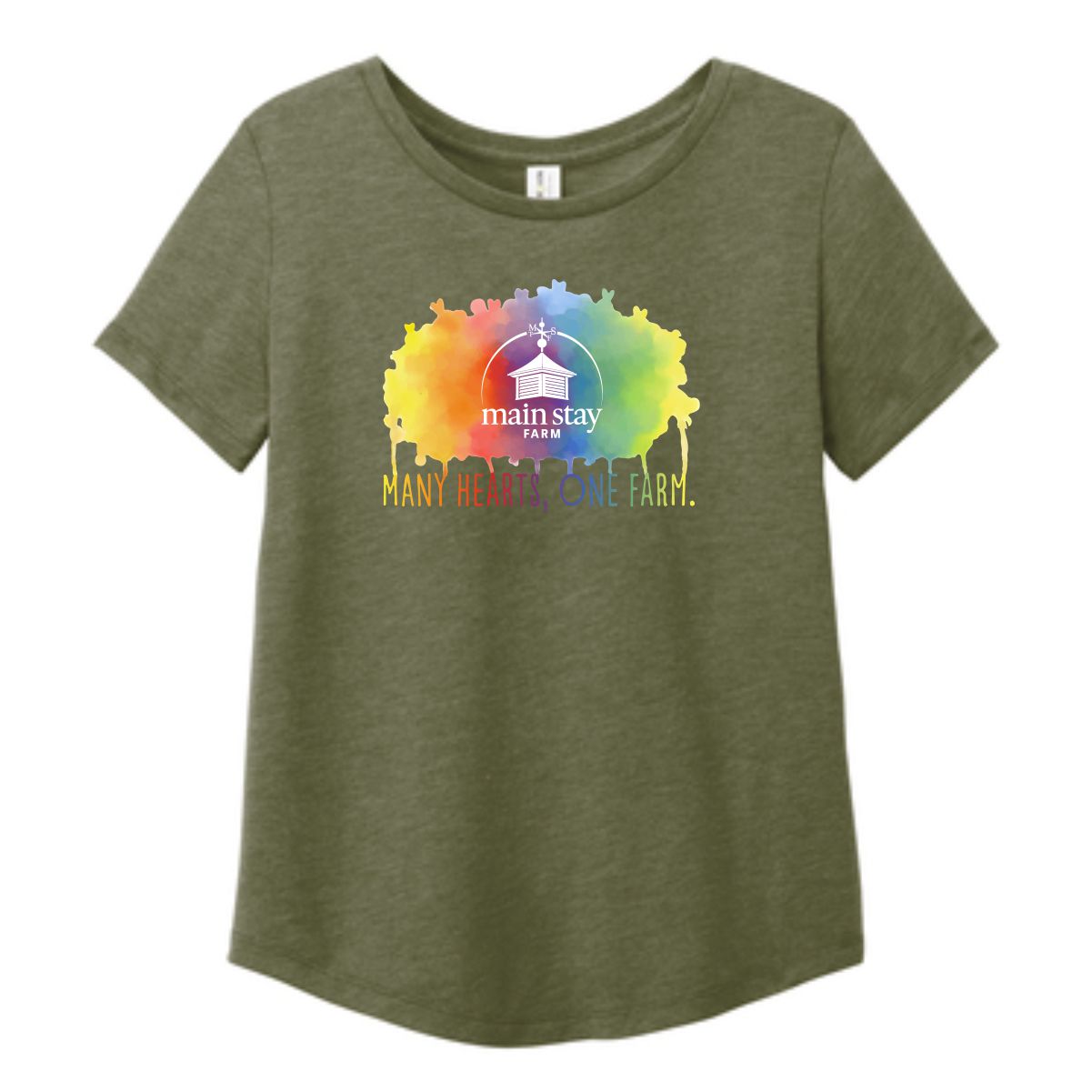 Main Stay Therapeutic Farm Ladies Allmade Relaxed Tri-Blend Scoop Neck Tee - Image 6