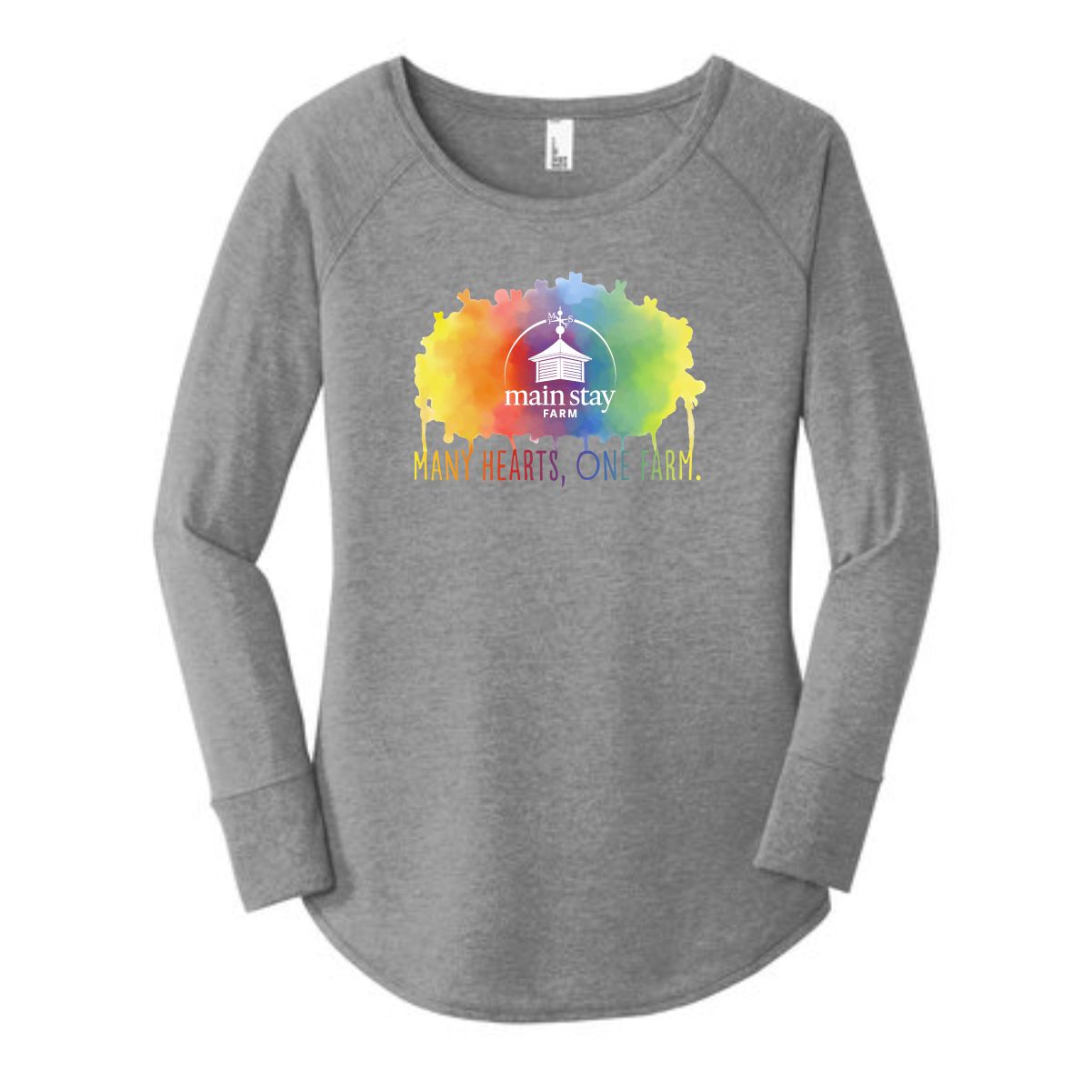 Main Stay Therapeutic Farm Ladies Long Sleeve Tunic Tee - Image 4