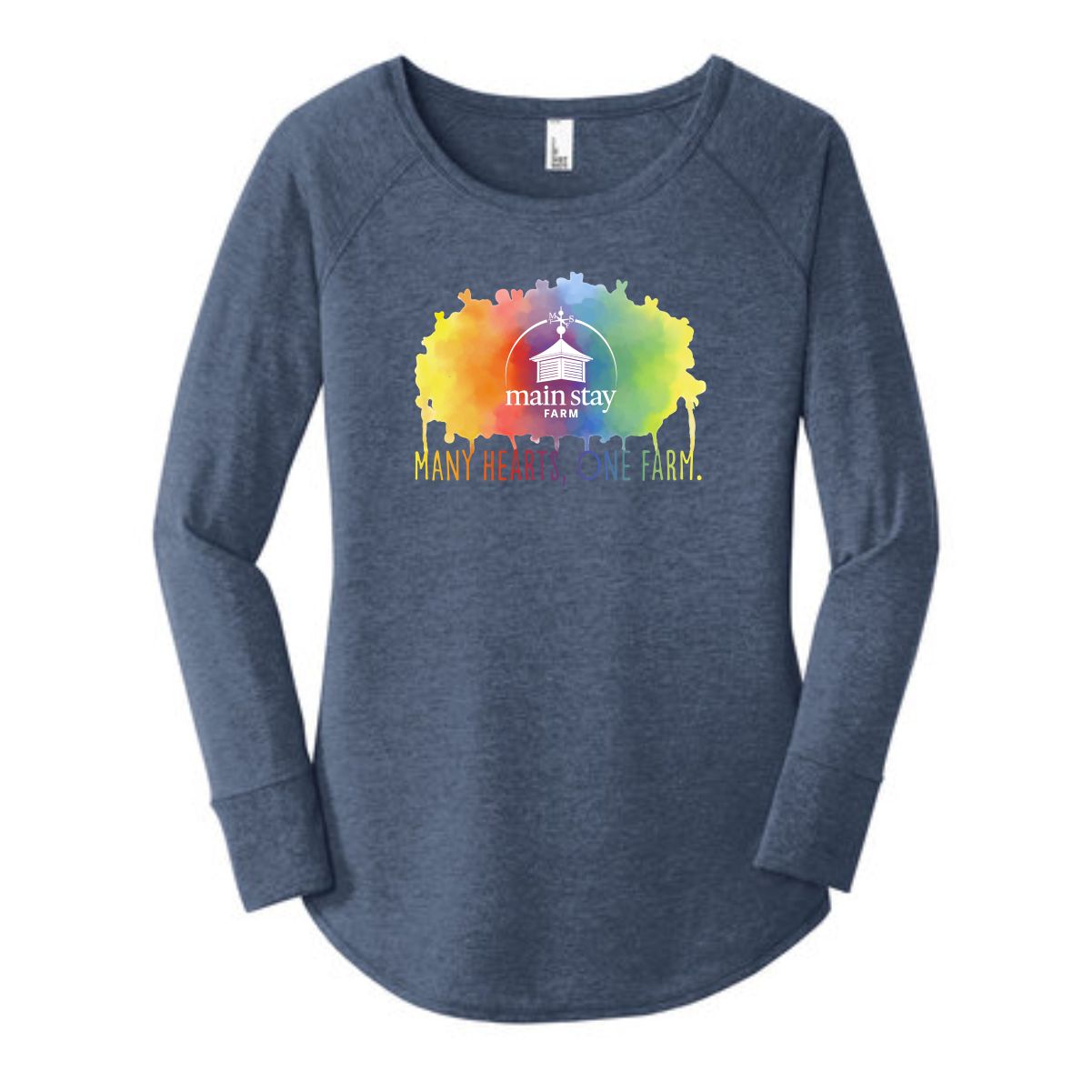 Main Stay Therapeutic Farm Ladies Long Sleeve Tunic Tee - Image 6