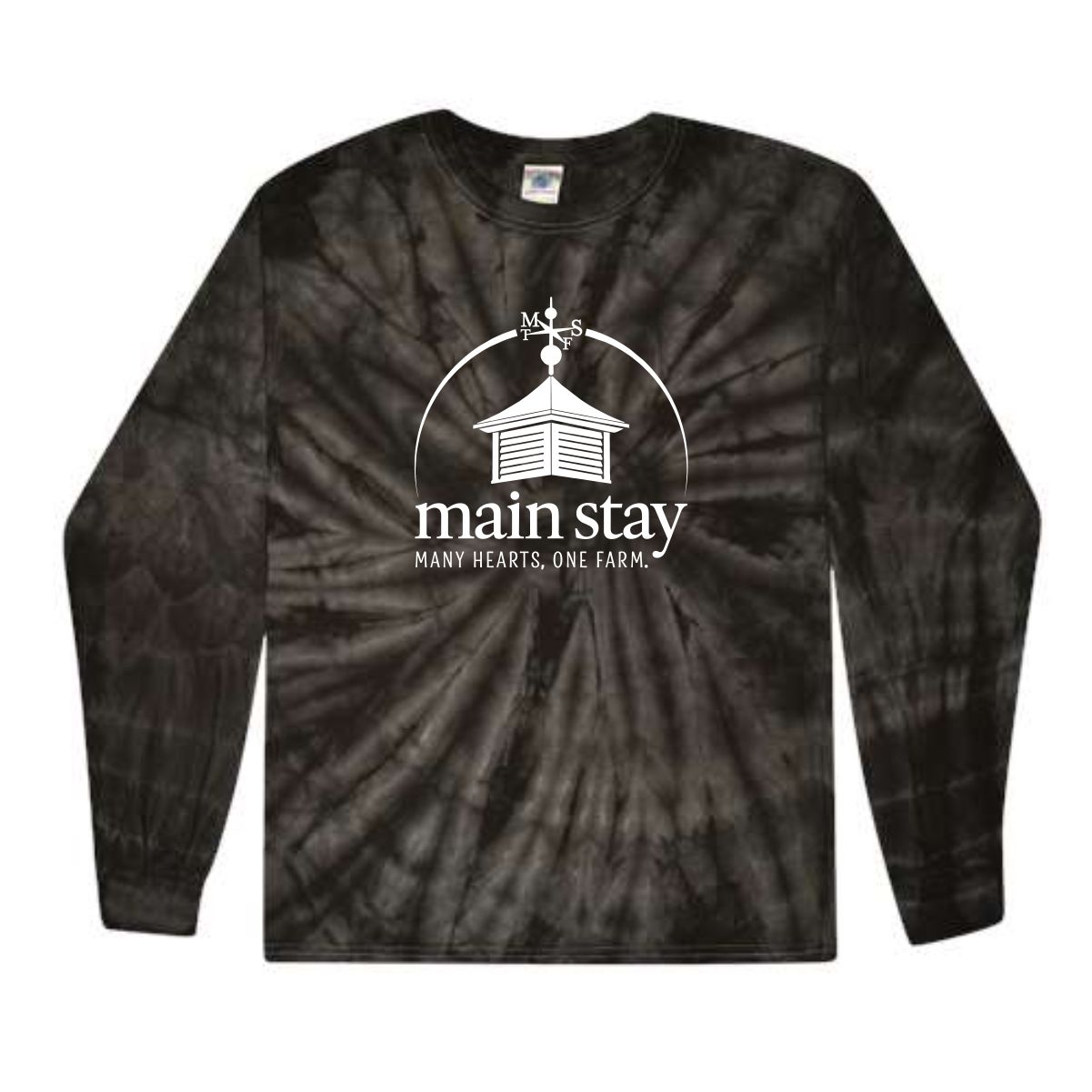 Main Stay Therapeutic Farm Adult & Youth Tie-Dyed Long Sleeve T-Shirt - Image 2