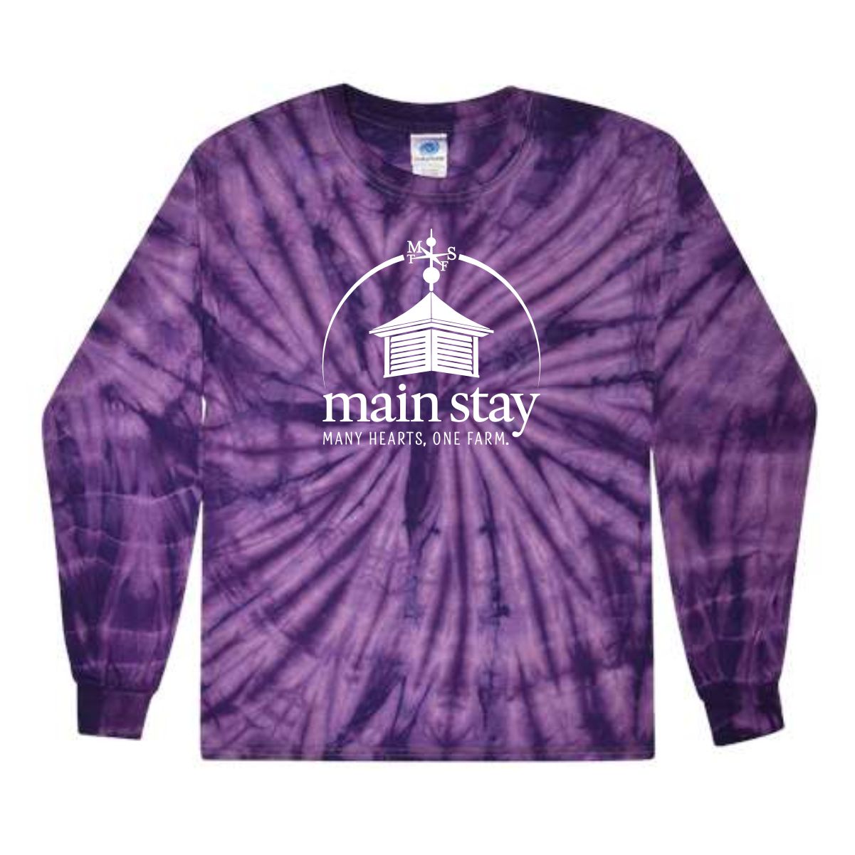 Main Stay Therapeutic Farm Adult & Youth Tie-Dyed Long Sleeve T-Shirt - Image 4