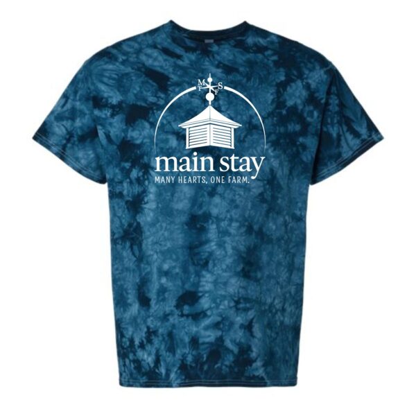 Main Stay Therapeutic Farm Adult & Youth Crystal Tie-Dyed T-Shirt - Image 2