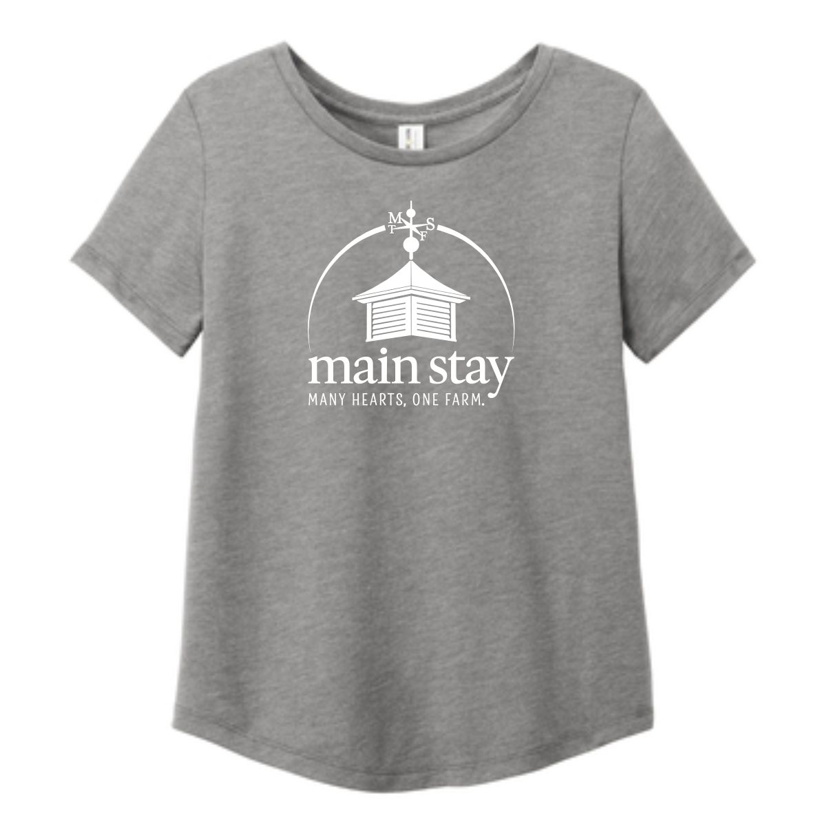 Main Stay Therapeutic Farm Ladies Allmade Relaxed Tri-Blend Scoop Neck Tee - Image 3