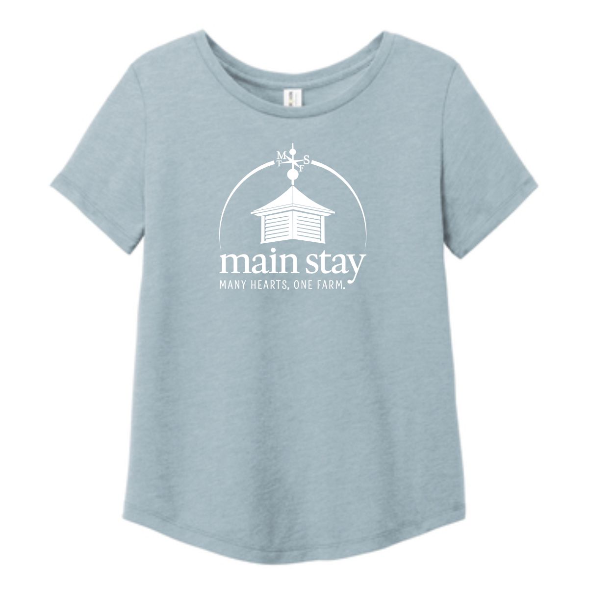 Main Stay Therapeutic Farm Ladies Allmade Relaxed Tri-Blend Scoop Neck Tee - Image 5