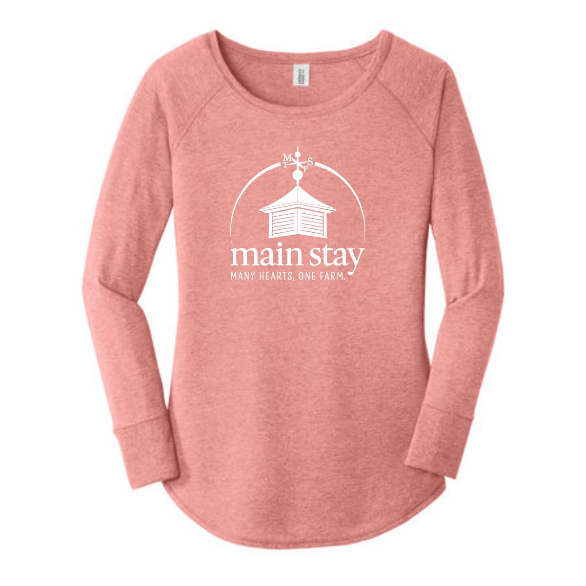 Main Stay Therapeutic Farm Ladies Long Sleeve Tunic Tee - Image 3