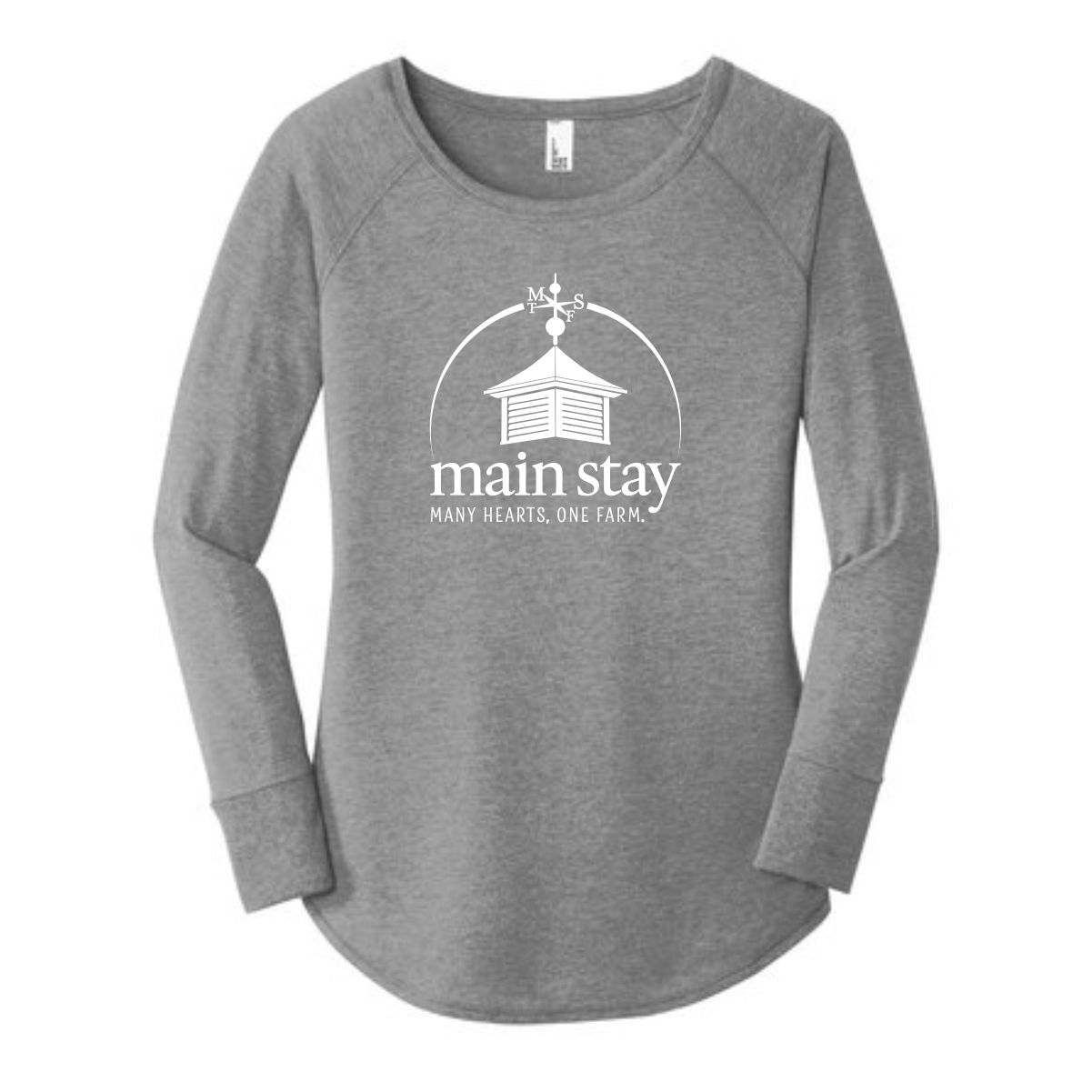 Main Stay Therapeutic Farm Ladies Long Sleeve Tunic Tee - Image 5