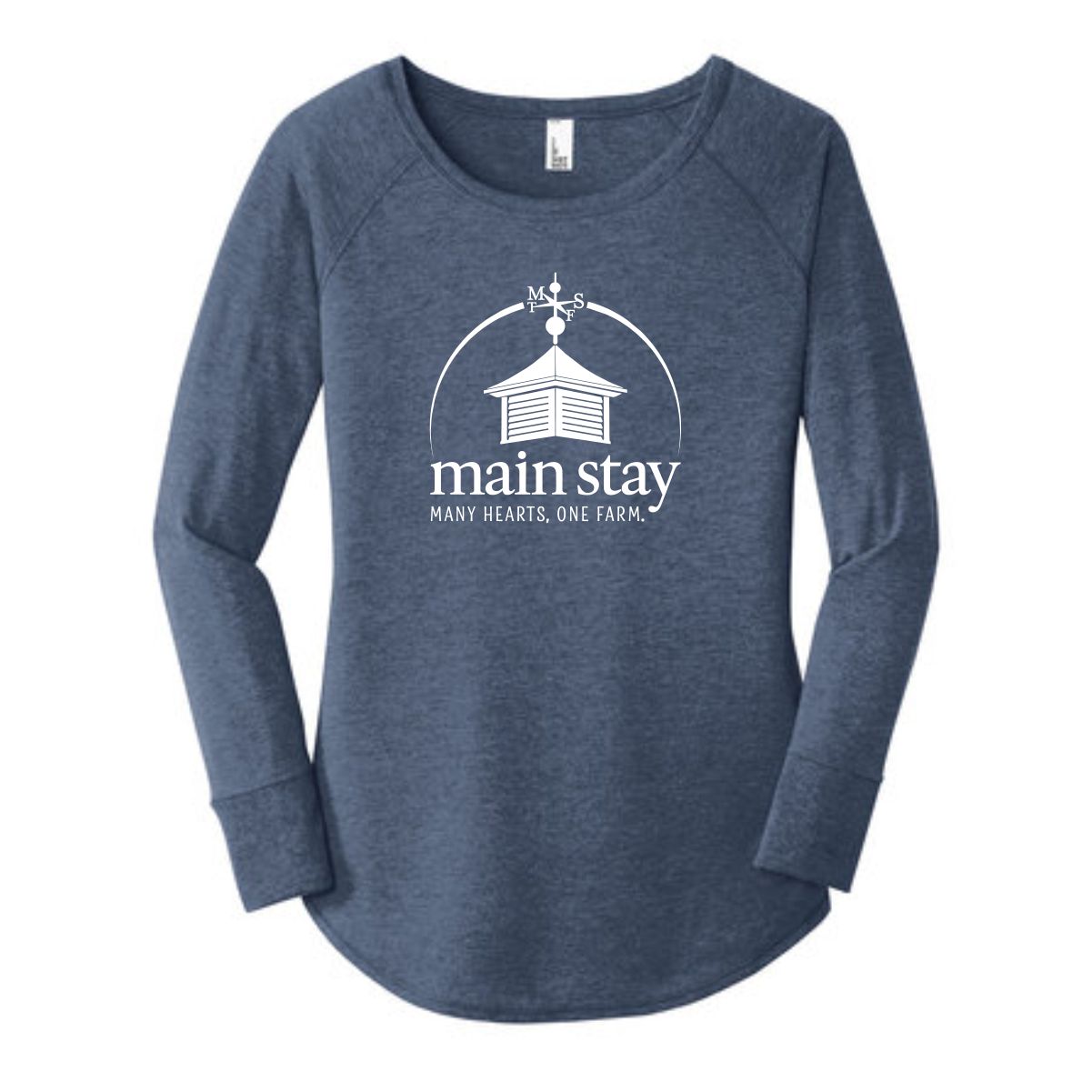 Main Stay Therapeutic Farm Ladies Long Sleeve Tunic Tee - Image 7