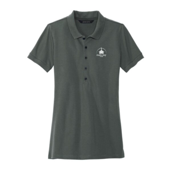 Main Stay Therapeutic Farm Ladies Stretch Heavyweight Pique Polo - Image 2