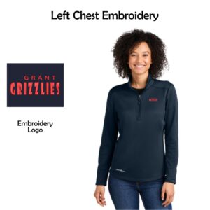 Marengo District 165 Grant Ladies Mid Layer Fleece 1/2-Zip