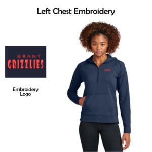 Marengo District 165 Grant Ladies 1/2-Zip Hoodie