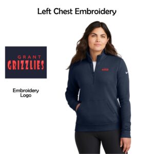 Marengo District 165 Grant Locust MCMS Ladies Nike 1/2-Zip