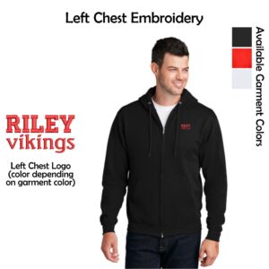 Riley Spiritwear Adult Full-Zip Hooded Sweatshirt