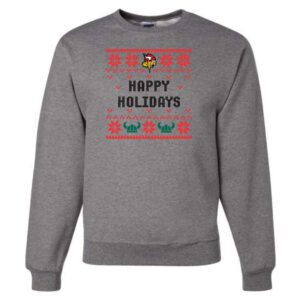 Riley Ugly Sweater Happy Holidays Crewneck Sweatshirt