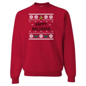 Riley Ugly Sweater Happy Holidays Crewneck Sweatshirt