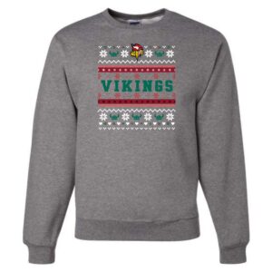 Riley Ugly Sweater Vikings Crewneck Sweatshirt